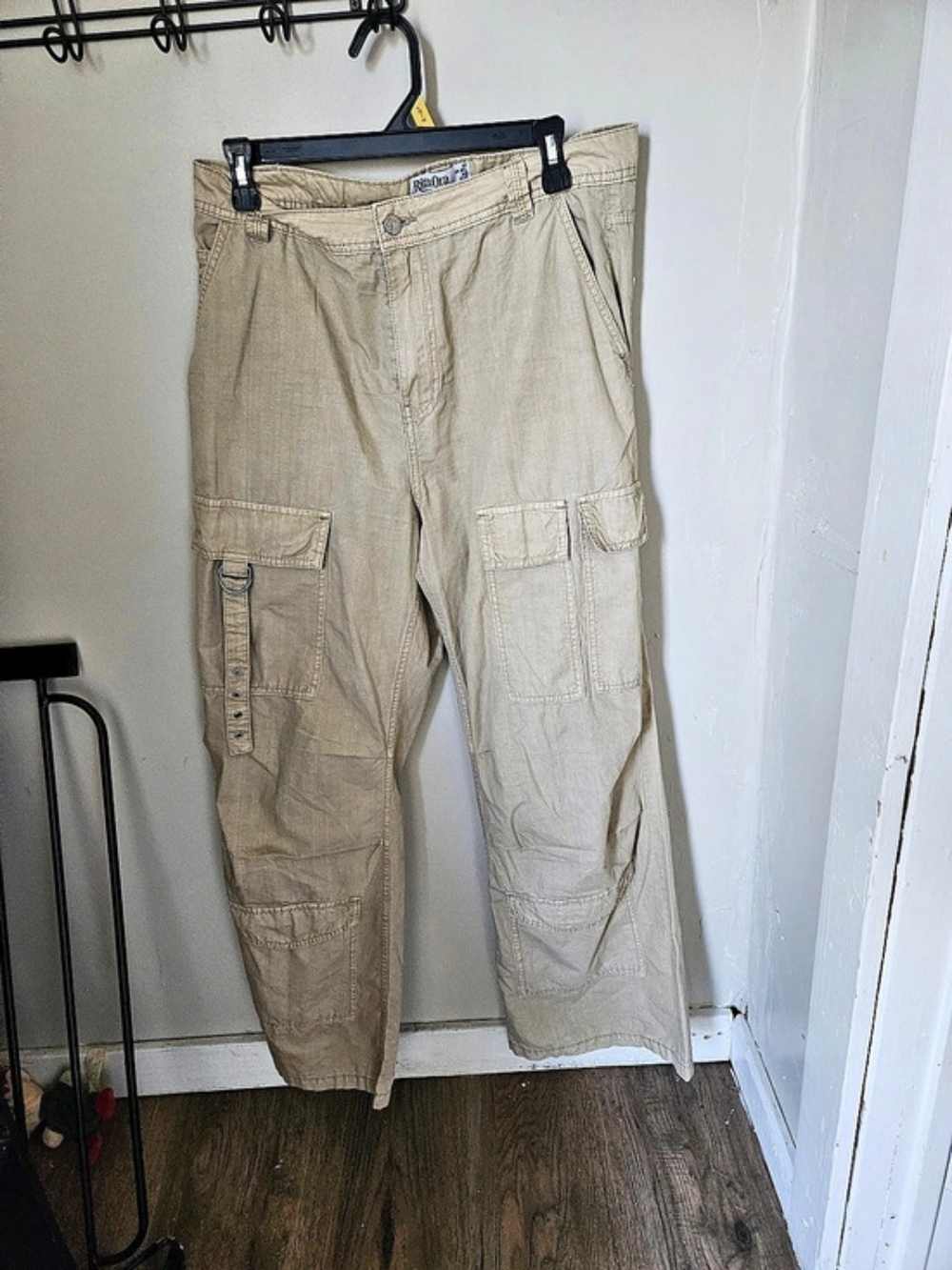 Rita Ora Cargo Pants Cotton in Beige Size 10